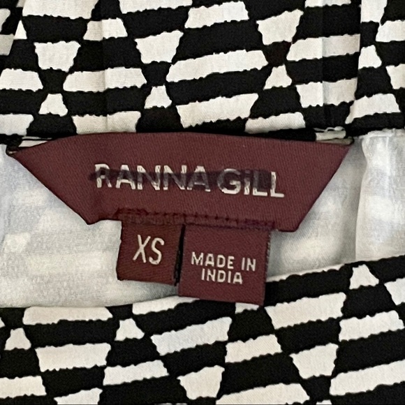 Ranna Gill Anthropologie Boho Full Flowy Geometric Print Mini Skirt Size XS - Picture 7 of 9